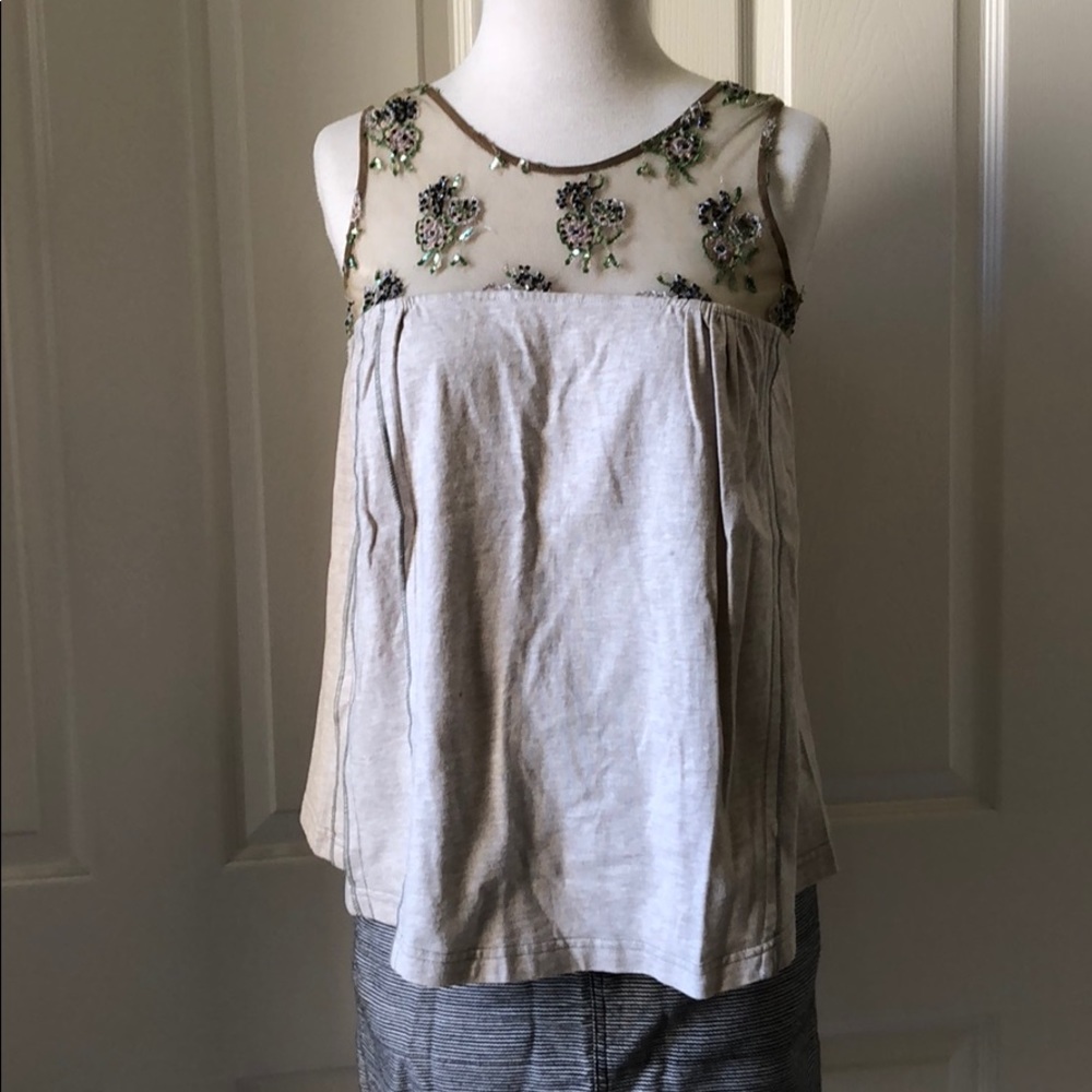 ISABELLE WEN Sequined Tank Top